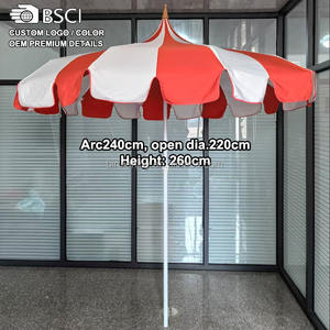 ร่มสนามกลางแ<span class=keywords><strong>จ</strong></span>้งขนาด 8 ฟุต ดีไซน์หรูหรา ป้อง<span class=keywords><strong>กัน</strong></span>รังสียูวี 50 ผลิต<span class=keywords><strong>จ</strong></span>ากโพลีเอสเตอร์คุณภาพสูง สีเบ<span class=keywords><strong>จ</strong></span>-ส้ม สไตล์ชายหาด เหมาะสำหรับพื้นที่ใช้งานกลางแจ้งและลานบ้าน - Product Image 5