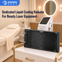 Radiateur de refroidissement à eau en aluminium OCOCOO OC-240L-8 240 mm, échangeur de chaleur liquide pour PC, serveur, équipement médical, refroidissement laser