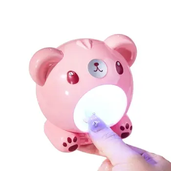 Nouveauté 8W MINI ours lampe à LED UV sèche-ongles câble USB portable Mini lampe UV à ongles pour salon de manucure