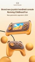 Console de jeu portable S3 Retro avec écran couleur haute définition de 3,0 pouces, lecteur de jeux vidéo portable avec 666 jeux intégrés