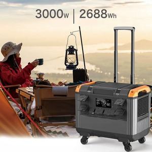 <span class=keywords><strong>2025</strong></span> mới di động 3000W nhà Trạm điện ngoài trời cắm trại năng lượng mặt trời Máy phát điện AC không dây sạc MPPT xe nguồn - Product Image 4