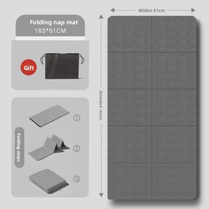 Tapete de <span class=keywords><strong>Yoga</strong></span> de Viaje TPE de 6 mm, Ligero y Plegable con Correa de Transporte para <span class=keywords><strong>Yoga</strong></span> en Movimiento - Product Image 6