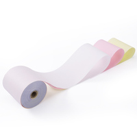 Rouleau de papier autocopiant 1 plis, 2 plis, 3 plis, 76x70mm, 76x76mm, rouleaux NCR, 100% pâte de bois vierge, impression par sublimation