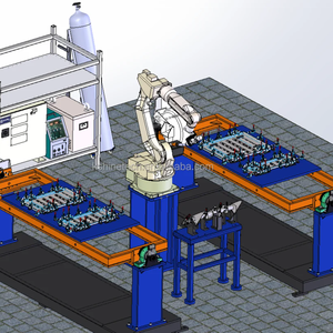 鋼溶接機用ダブルプラットフォーム付きCNC <span class=keywords><strong>2</strong></span>軸溶接ロボット - Product Image 1
