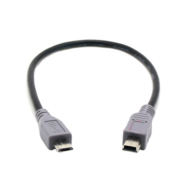 High Quality Micro USB to Mini USB Sync Charge Data Cable Mini 5Pin to Micro USB OTG Adapter Cable