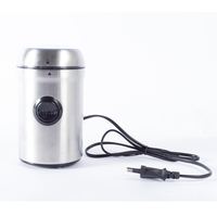 Machine à café électrique portable en acier inoxydable avec broyeur à meules, machine à café automatique à dosettes, capacité 60g, pour usage domestique