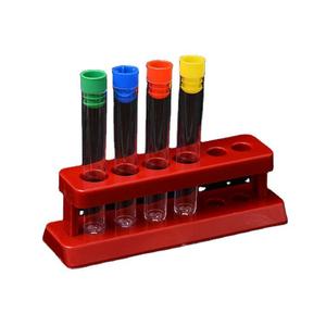 Seeking Excellence <b>Plastic</b> Test <b>Tube</b> Rack 6 Well Abs Material Red For Scientific Experiments - Product Image 1
