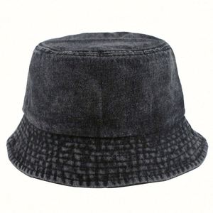 Chapeau Bob Unisexe en Jean Bleu Uni 100% Coton, Vente en Gros, Tendance, Décontracté, Idéal Voyage et Protection Solaire - Product Image 2