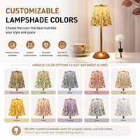 Lampe de table classique d'extérieur, sans fil, vintage, dorée, à piles, rechargeable, de luxe, portable, pour la décoration de mariage