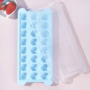 Nouveau moule à glaçons en silicone de qualité alimentaire à 6 compartiments avec fonction de congélation rapide et de démoulage facile et couvercle hermétique pour snacks - Product Image 6