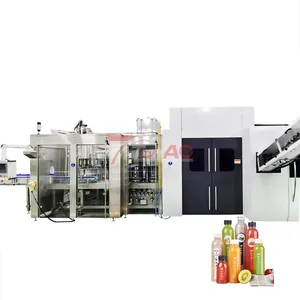 Linha enchimento fruta suco produção linha combi enchimento máquina fruta suco enchimento solução turnkey 6000BPH-36000BPH