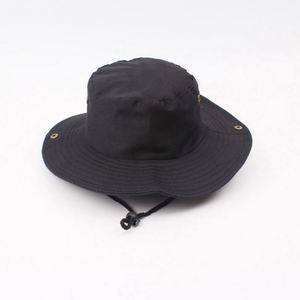 Chapeau de soleil en maille personnalisé à large bord, idéal pour la plage et la pêche, avec cordon - Product Image 6