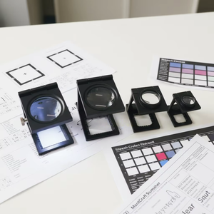 مكبر نقطي 10x 15x ثلاثي الطي لماكينة الطباعة رولاند كوبوري، مصنوع من الفولاذ السبائكي الأسود مع مصباح، صنع في الصين - Product Image 3