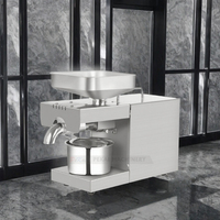 Presse à huile automatique à chaud en acier inoxydable pour l'extraction d'huile d'arachide, de sésame, de soja, de graines de lin, pour usage domestique