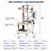 Machine d'emballage sous film rétractable semi-automatique, effet d'emballage sous film rétractable parfait pour l'eau en bouteille