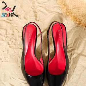 Sandalias de tacón alto con cordones y punta puntiaguda para mujer, zapatos sexys de tacón de aguja para fiesta de noche, calzado ligero y cómodo para vestir - Product Image 4