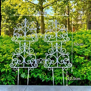 Soporte para Plantas Trepadoras, Enrejado para Rosas Resistente a la Oxidación, También Puede Usarse para Paneles de Cercas de Jardín de Plástico y Cercas Decorativas - Product Image 4