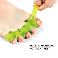 Séparateur d'orteils pour yoga, correcteur d'hallux valgus, soulagement de la douleur, outil de pédicure, soin des pieds, coloré, en SEBS, à 5 trous, pour femmes