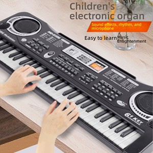 61 Key Bàn Phím Điện Tử Đồ Chơi Cho Trẻ Em Đa Chức Năng Nhạc Cụ USB Mic Nhựa Đàn Piano Khởi Động Đồ Chơi - Product Image 4