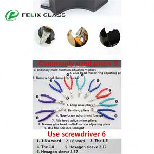 9-Piece Essential Optics Instruments Kit Glasses Repair Screw Tools and <b>Pliers</b> <b>Set</b> Lens Processing Repair Kit - Product Image 5