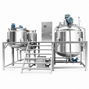 Homogénéisateur de savon en acier inoxydable 304 316L, émulsifiant, mélangeur à cisaillement élevé, machine de dispersion à levage hydraulique - Product Image 6