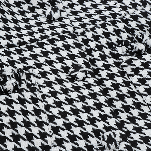 <span class=keywords><strong>2021</strong></span> nouvelles dames noir et blanc Vintage Plaid Patchwork robes à la mode officielles pour les dames tenue de réunion - Product Image 6