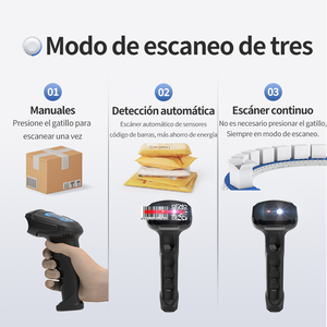 <span class=keywords><strong>Lector</strong></span> de Código de Barras Inalámbrico 2D de Fábrica Xincode, Escáner Tipo Pistola USB, <span class=keywords><strong>Lector</strong></span> de Código de Barras 1D para Cajón de Dinero - Product Image 5