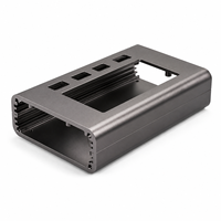 Boîtier d'amplificateur en aluminium sur mesure, usinage CNC, boîtiers électroniques et instrumentaux en alliage d'aluminium avec indice de protection IP67 et anodisation