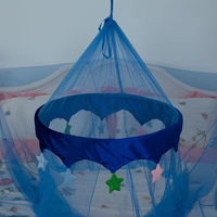 Moustiquaire suspendue pour enfants, 100% polyester, double taille, pour lit d'enfant, chambre de filles