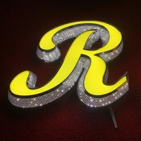 Letras LED 3D Personalizadas con Orificios Laterales, Letrero Luminoso Frontal, Letrero Luminoso para Montaje en Pared, Logotipo Comercial, Decoración de Letreros para Interiores y Exteriores