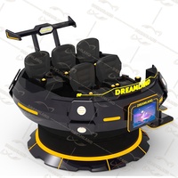 Dreamland-tanque de battleship UFO, 5 asientos de cine vr, simulador de movimiento de rotación, silla de realidad virtual 9D