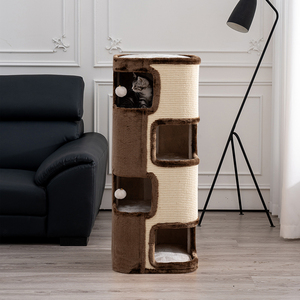 Cute Smart CPC290044 B2B Custom 5-Level All-in-One Tower <b>Sleeper</b> Compact Design Sisal Scratcher All Seasons CUT - Product Image 1