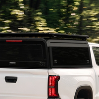 Chevrolet Colorado GMC Canyon 5FT, fenêtres entièrement vitrées des deux côtés, topper de camion en aluminium, coque de camping-car, 2015-2023, 301L-400L