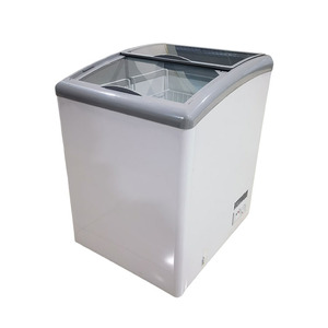 Tủ đông trưng bày kính cong thương mại 420L dành cho kem, chế độ làm lạnh trực tiếp một nhiệt độ, thiết kế thời trang - Product Image 3