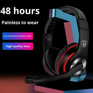 <span class=keywords><strong>Casque</strong></span> de jeu supra-auriculaire avec éclairage RVB Annulation active du bruit Charge USB étanche Bass Boost <span class=keywords><strong>pour</strong></span> PUBG et PS4-Gm-005 - Product Image 1