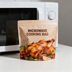 Wholesale Custom Food Grade Microwavable <b>Bag</b> Clear Ziplock Stand up Pouch <b>Roasted</b> Chicken Packaging <b>Bag</b> - Product Image 5