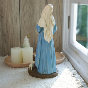 Statues religieuses catholiques en résine, figurines religieuses, <span class=keywords><strong>Vierge</strong></span> Marie, cadeaux chrétiens uniques, 8,46''H, <span class=keywords><strong>Vierge</strong></span> <span class=keywords><strong>enceinte</strong></span> - Product Image 6