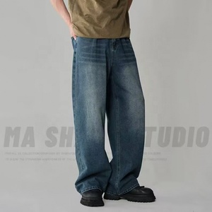 2026 Heren Baggy Denim <span class=keywords><strong>Jeans</strong></span> Streetstyle Oversized Casual Broek Heren Rechte Wijde Pijp <span class=keywords><strong>Jeans</strong></span> - Product Image 2