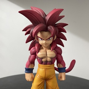 Figura de <span class=keywords><strong>Goku</strong></span> Super Saiyan 4 con Pantalones Amarillos y Accesorios Azules, Estatua de Anime DBZ para Coleccionistas Adultos y Regalo para Niños - Product Image 4