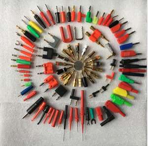 高電圧カスタムゴールドミニ1mm 2mm <span class=keywords><strong>3mm</strong></span> 4mmオス・メス安全スタッカブル絶縁シュラウド付きバナナジャックプラグコネクタ - Product Image 5