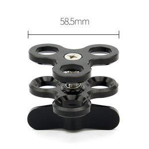 FEICHAO Bola de aleación de aluminio abrazadera de buceo soporte Cámara subacuática accesorios de fotografía para <span class=keywords><strong>Gopro</strong></span> para Insta360 para DJI Action - Product Image 2