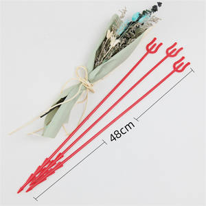 Horquilla de Plástico <span class=keywords><strong>Roja</strong></span> Larga para Flores, Clip para Tarjetas de Felicitación, Suministros para Floristería - Product Image 3