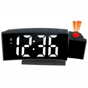 Digital led alarm clock with projector smart alarm clock in home bedroom backlight 3621LP