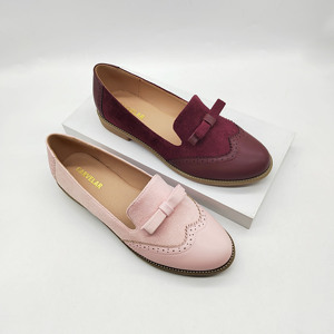 Commercio all'ingrosso femminile in pelle scamosciata superiore da donna stile casual scarpe brogue oxford mocassino boyfriend per le signore - Product Image 6