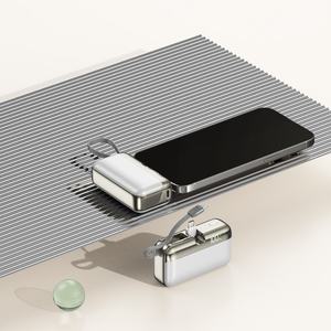 Chargeur portable universel à câble intégré, batterie externe d'urgence 22,5 W 10000 mAh à charge ultra-rapide - Product Image 4