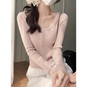 Suéter Corto Personalizado Alpha KA con Escudo Cosido Verde <span class=keywords><strong>Rosa</strong></span> para Mujer, Cárdigan de Algodón Tejido con Estampado Floral, Estilo Universitario, Sorority, USA - Product Image 6