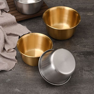 ชามสแตนเลสสีทองแบบลึกสำหรับร้านอาหาร บาร์สลัด บุฟเฟ่ต์ - Product Image 3