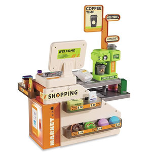 <span class=keywords><strong>Caisse</strong></span> <span class=keywords><strong>enregistreuse</strong></span> éducative <span class=keywords><strong>jouet</strong></span> supermarché ensemble de jeu avec 18 accessoires réalistes son lumineux semblant jouer épicerie jouets - Product Image 1