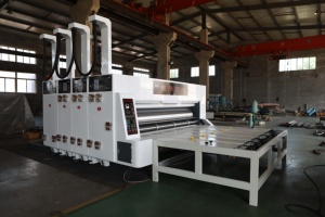 Bán tự động <span class=keywords><strong>carton</strong></span> chuỗi trung chuyển sóng Pizza hộp <span class=keywords><strong>carton</strong></span> flexo in khía quay chết cắt giá máy - Product Image 3