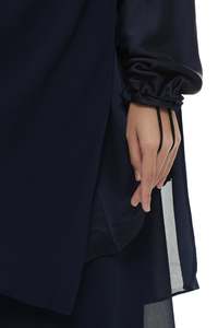 SIPO – ensemble de prière en dentelle, broderie personnalisée, Oem, Telekung, singapour, vêtements de prière, malaisie, soie, Ramadan, vietnam, 2 pièces - Product Image 4